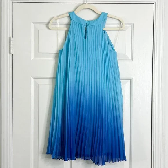 Tween Diva Ombre Chiffon Accordion Pleat Dress - Picture 5 of 5